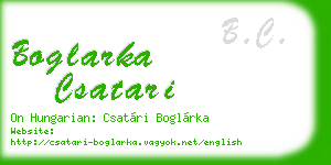 boglarka csatari business card